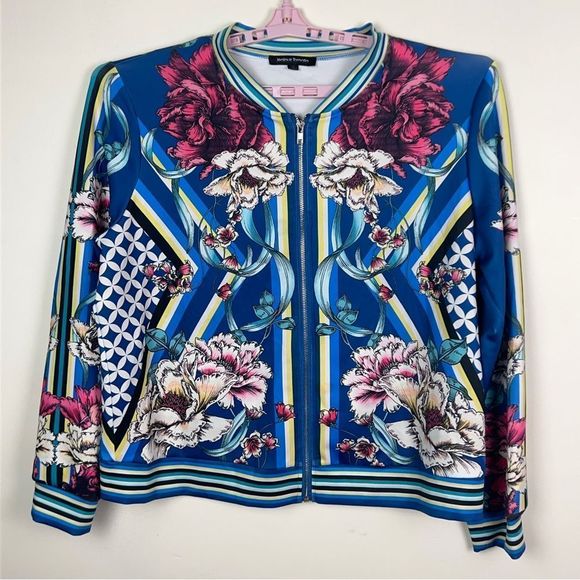Jealous Tomato Jackets & Blazers - Jealous Tomato Floral Track Womens Jacket Size 3X
